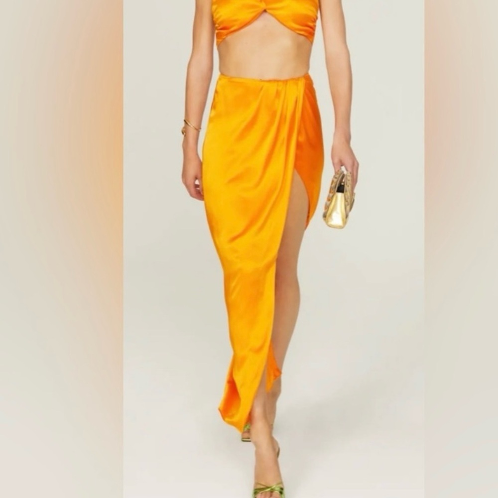 NICHOLAS Bright Orange Dress